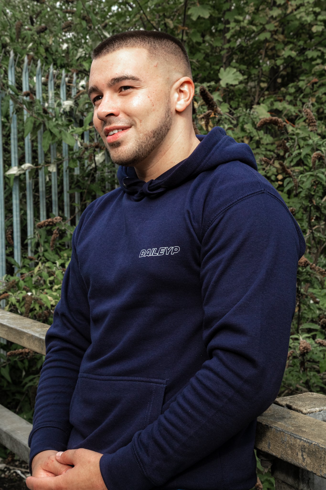 The Blue/Black Classic BAILEY P Hoodie